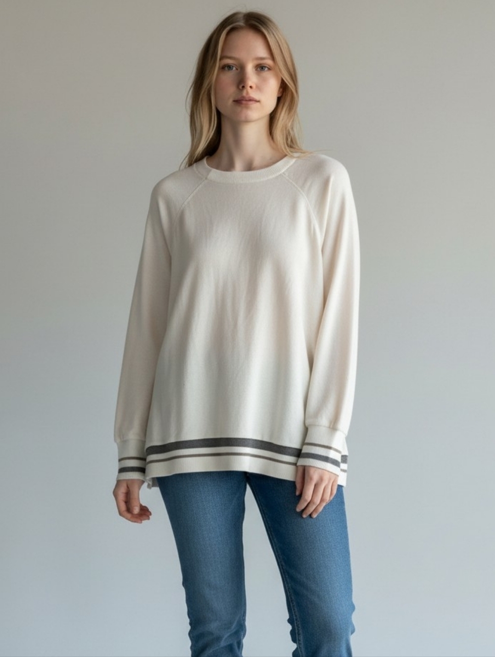 NWT BADGLEY MISCHKA PULLOVER IN IVORY